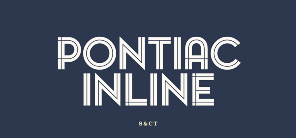 Best fonts for logos - Pontiac Inline