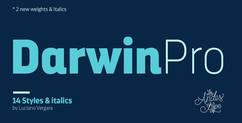 Best fonts for logos - Darwin Pro