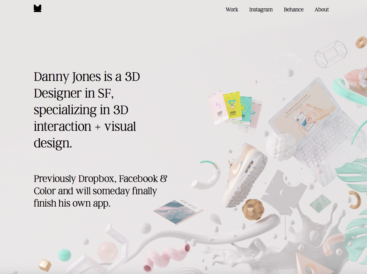 graphic design portfolio site