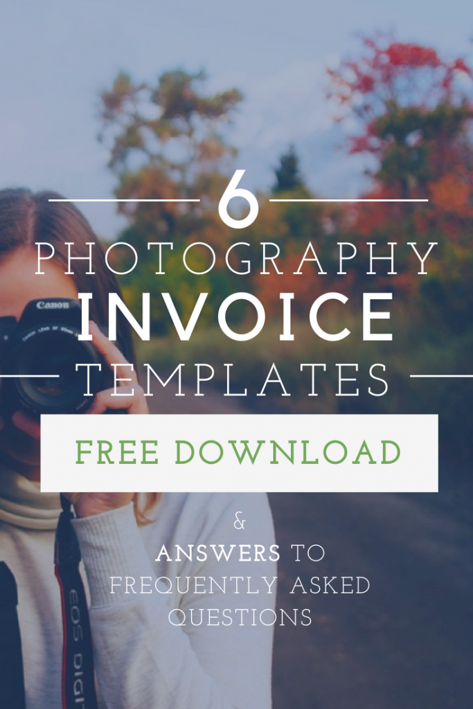 Photography Invoice Templates Pinterest