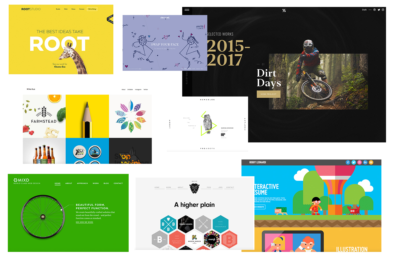 examples of graphic design portfolio for beginners