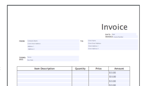 Freelance Invoice Template PDF Invoice Simple