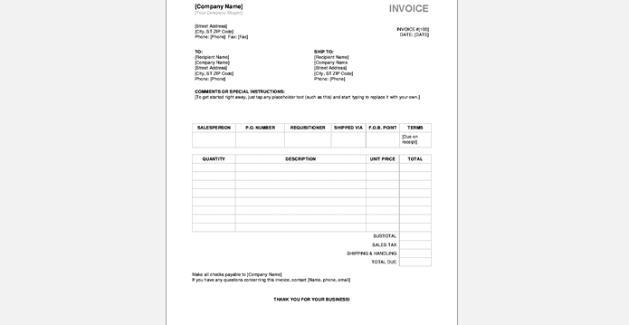 Simple Invoice Template Pdf from millo.co