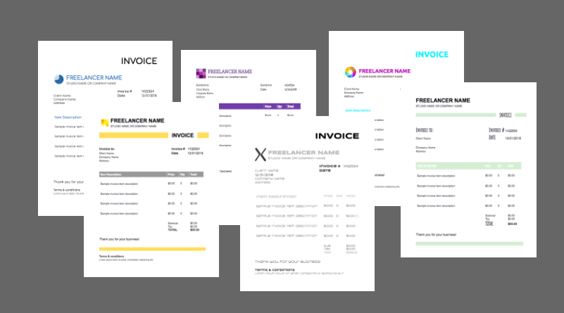 freelance invoice template download