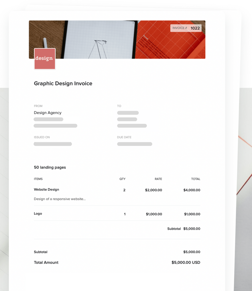 8 Free Graphic Design Invoice Templates and Examples to Inspire You