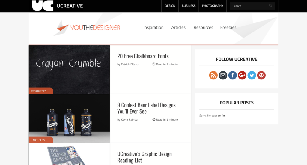 Graphic design blogs - you the designer