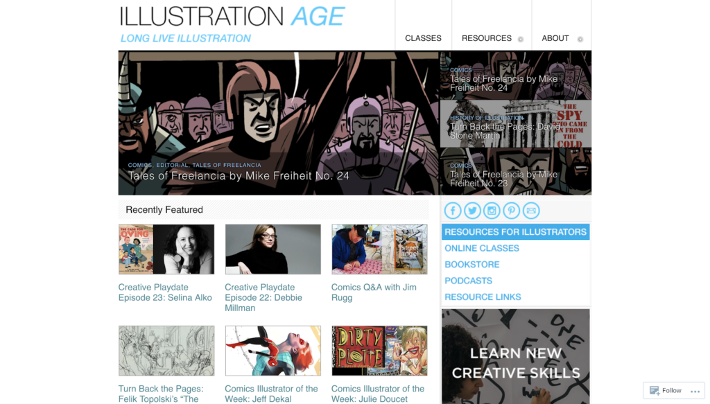 Graphic design blogs - illustration age