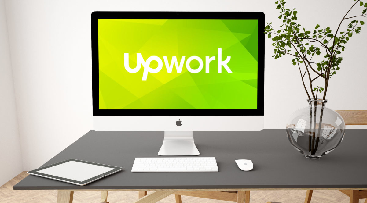 Sites like upwork computer with upwork logo e1570553453431