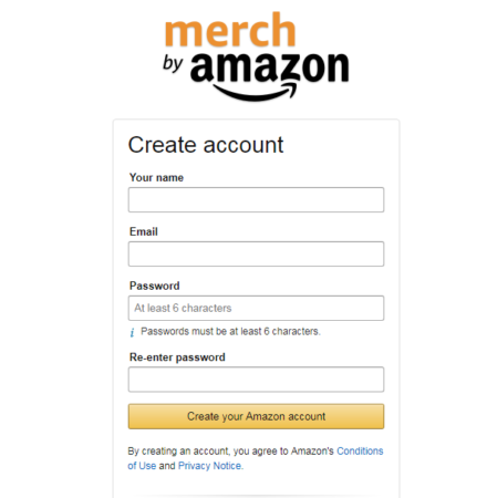 buy amazon merch account