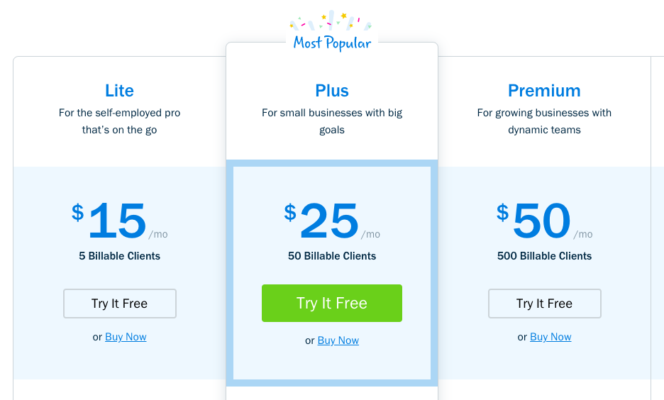 freshbooks vs billings pro