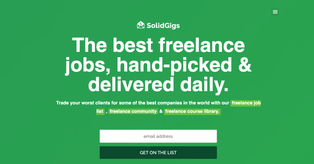 SolidGigs finds freelance graphic design jobs for you