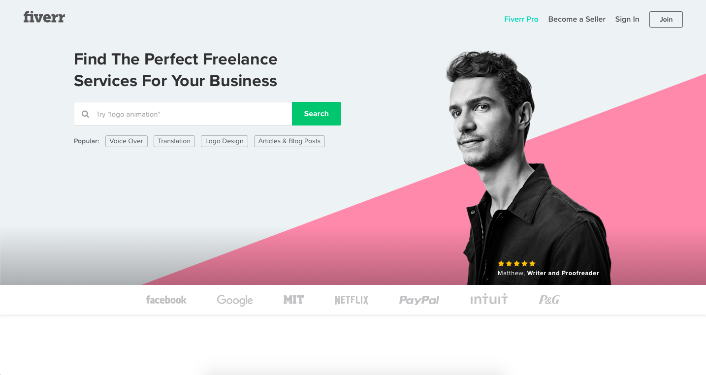 Fiverr is a platform for finidng freelance graphic design jobs