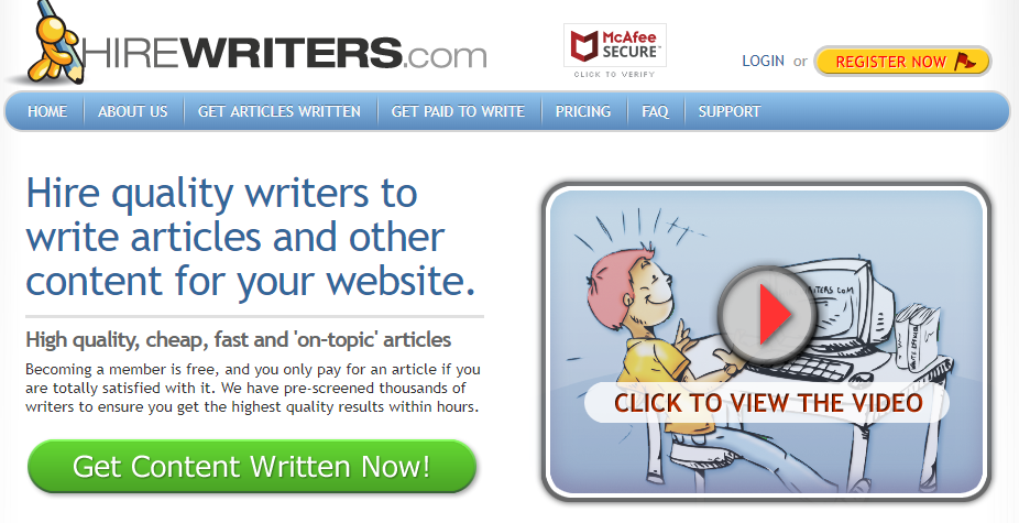 ghostwriting jobs sites - hirewriters