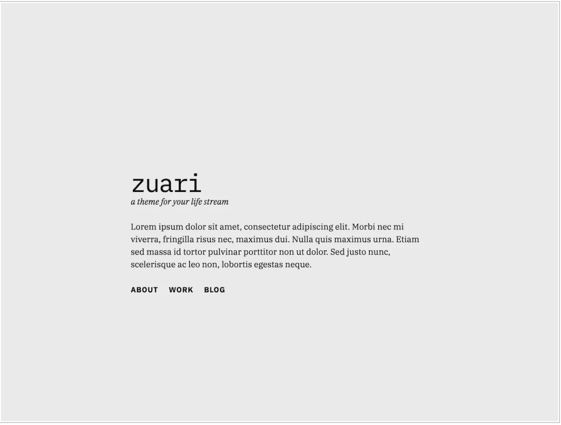 freelancer wordpress theme - Zuari