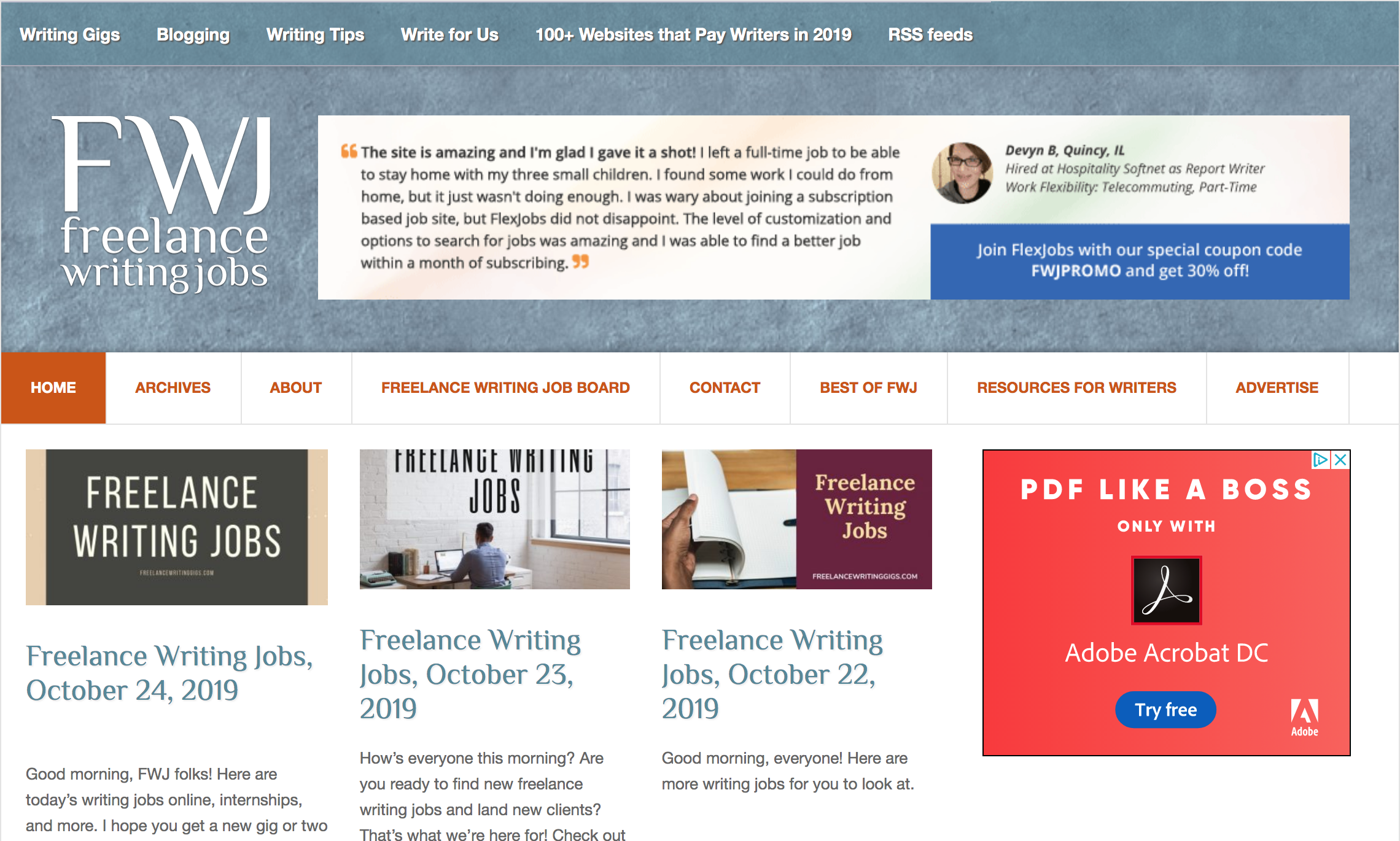 writing jobs sites - freelance writing jobs