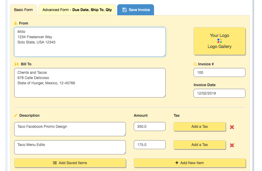 Invoice Home