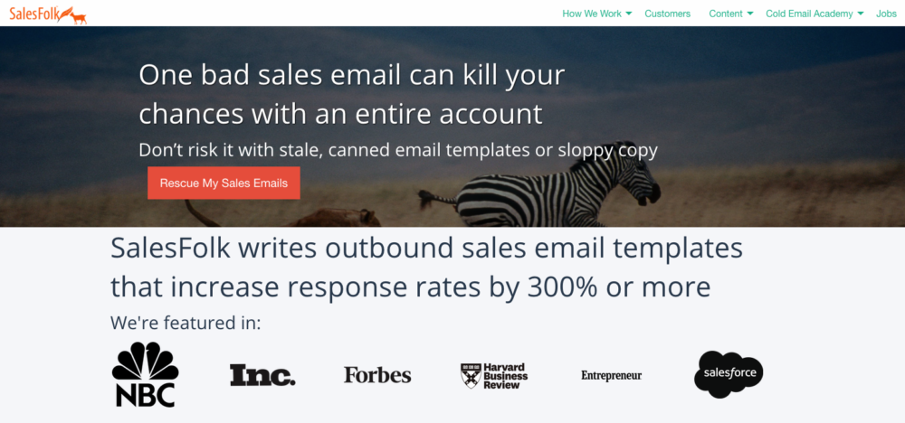 creative writing jobs - salesfolk