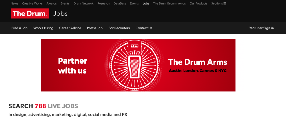 digital marketing jobs - the drum