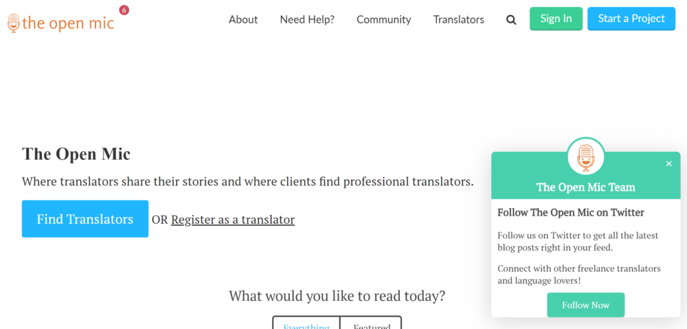 freelance translation jobs - the open mic