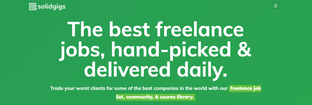 best freelance websites - solidgigs