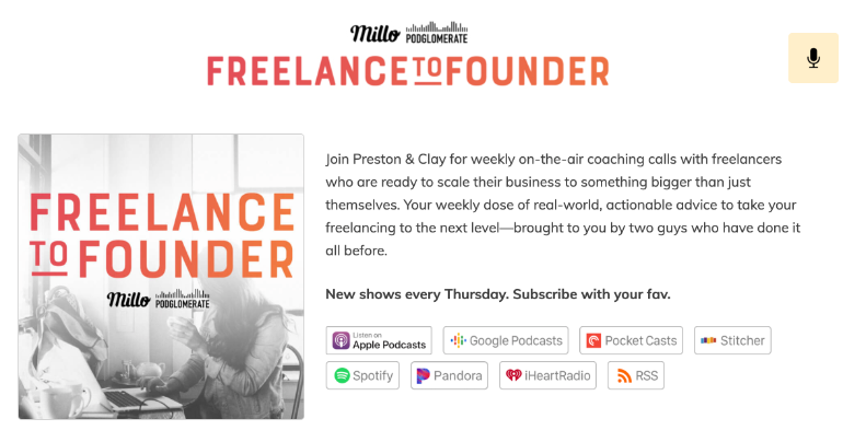 podcasts for freelancers- Freelance to Founder