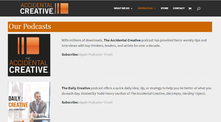 podcasts for freelancers- The Accidental Creative