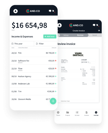 andco accounting app for freelancers