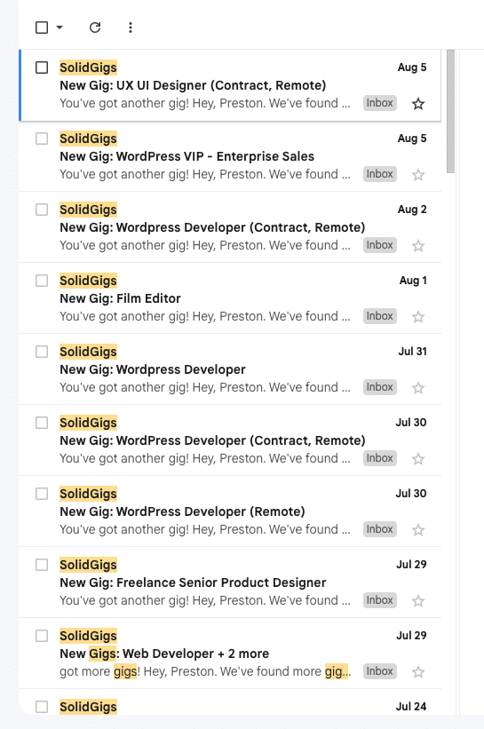 lots of sg alerts