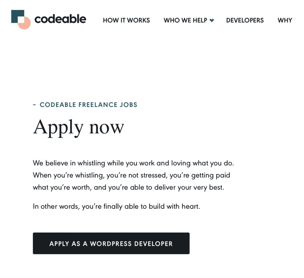 Freelance Job Sites - codeable