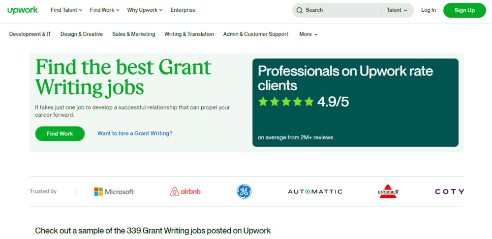 how to become a grant writer - upwork