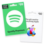 music streaming gift card