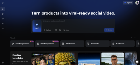 Vmake AI tool for video editing and background removal