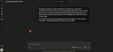 Claude AI assistant for research and long-form content creation