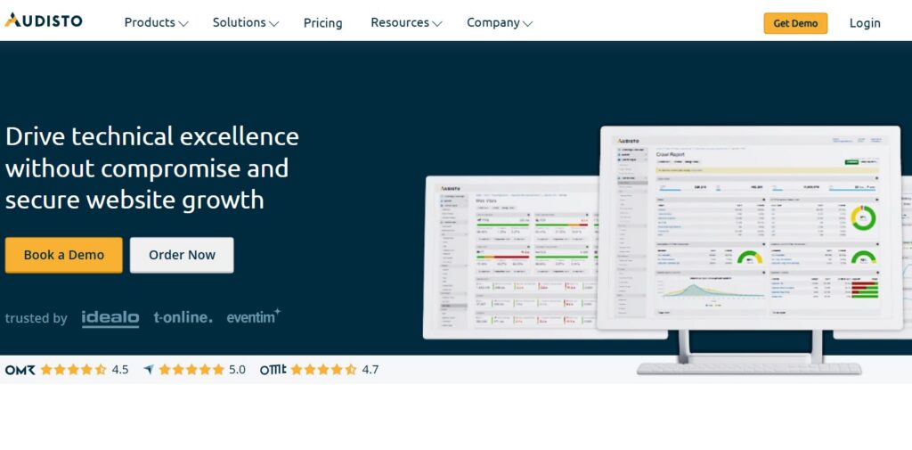 Audisto homepage