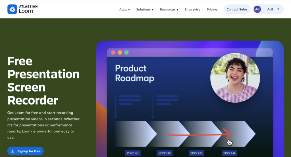 Loom homepage