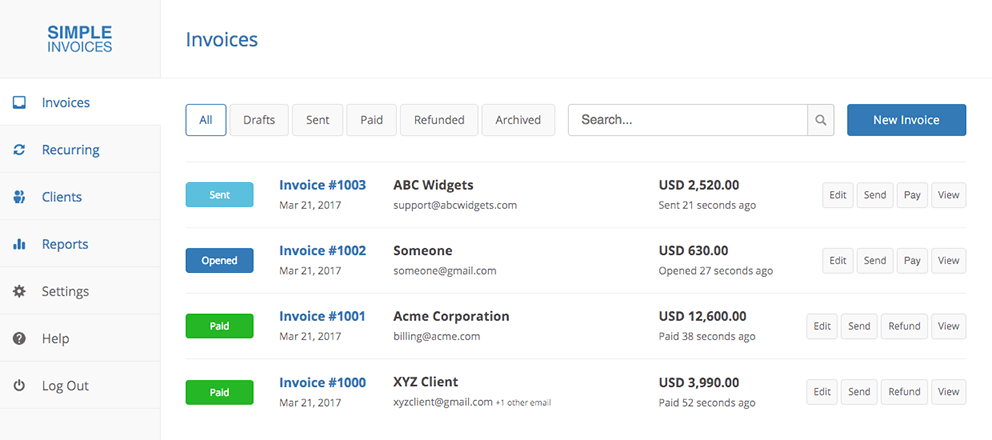 Tools for freelancers - Simpleinvoices.io